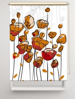 Rollo Summer Curry , Rollo, Motivrollo, Rollo mit Druck, Fotorollo, bedrucktes Rollo, Fensterrollo,verdunkelndes Rollo, Sonnenschutz Rollo